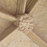 Carvings on keystone